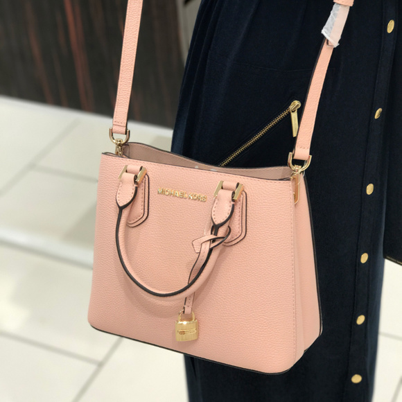 Michael Kors Handbags - MICHAEL KORS Messenger Crossbody Leather Bag  Pink